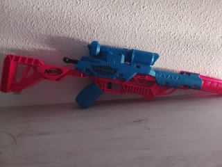 Pistola de Juguete Nerf Azul y Rosa