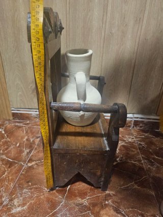 Cantarero Macetero Botijero Madera Cerámica