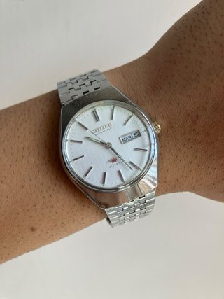 Orologio Citizen Automatico Vintage Argento Bianco
