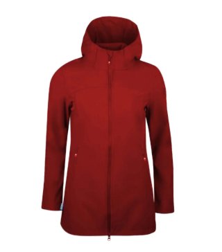 Cazadora roja con capucha