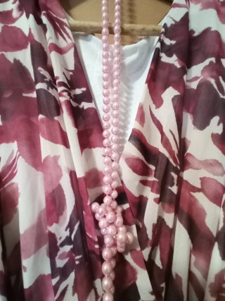 Vestido gasa estampado floral
