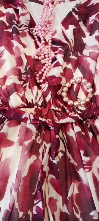 Vestido gasa estampado floral