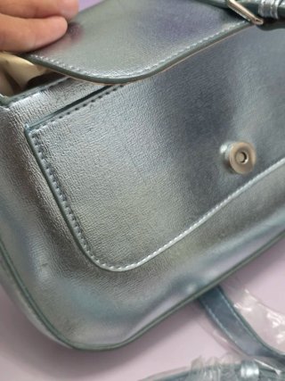 Bolso Steve Madden Azul Metálico