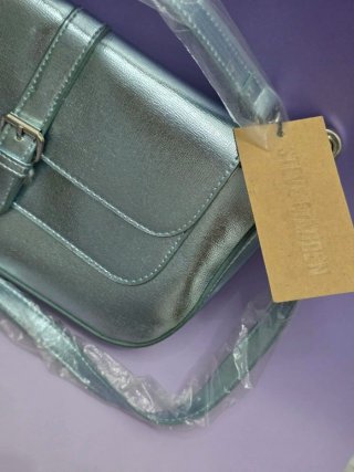 Bolso Steve Madden Azul Metálico