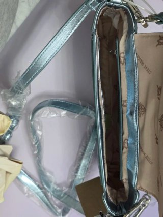 Bolso Steve Madden Azul Metálico