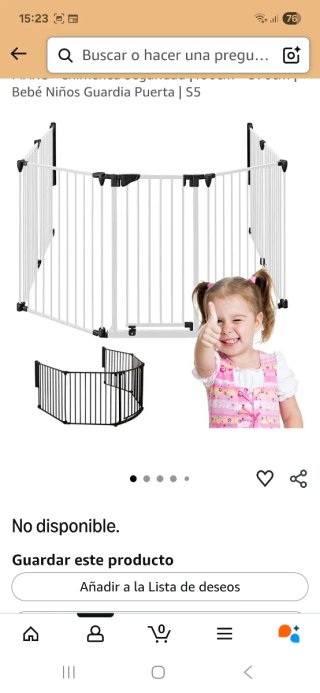 Barrera modular seguridad bebés/chimenea