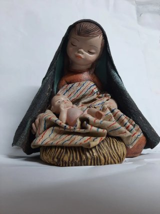 Figura Belén Virgen y Niño