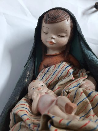 Figura Belén Virgen y Niño