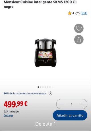 Monsieur Cuisine SKMS 1200 C1 Negro