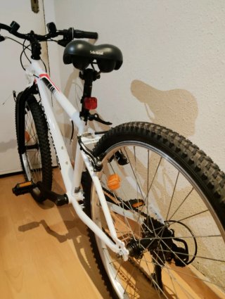 Bicicleta Rockrider blanca