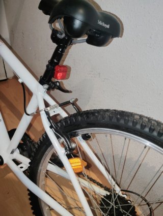 Bicicleta Rockrider blanca