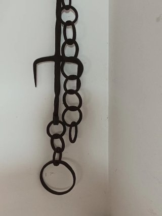 Gancho de hierro forjado vintage