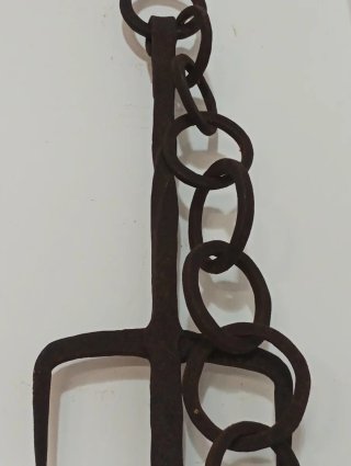 Gancho de hierro forjado vintage