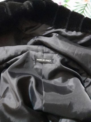 Giubbotto donna pelliccia sintetica nero