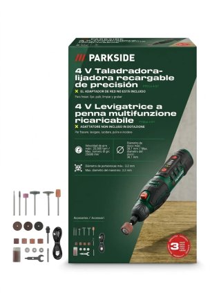 Taladro Lijadora 4V Recargable Parkside