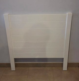 Cabecero Garabatos Blanco Madera 90