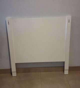 Cabecero Garabatos Blanco Madera 90