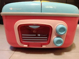 Cocinita de juguete portátil con accesorios