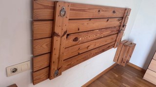 Cabecero de cama de madera