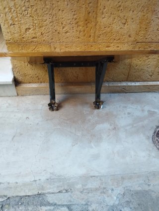 Estantería de pared madera y metal