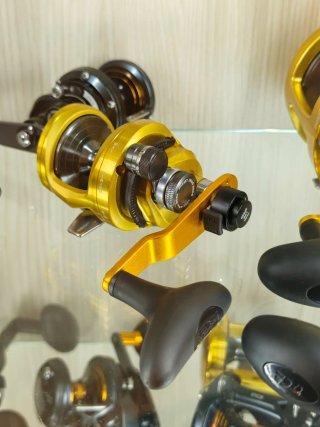 Carrete pesca tica iron gold 2 speed 40 kg drag