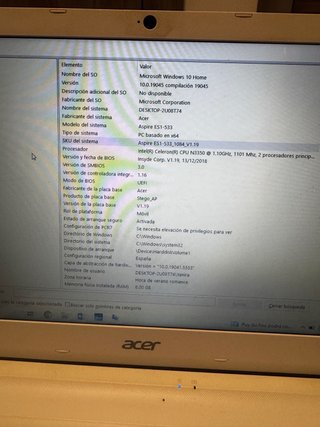 Acer Aspire ES1-533 Blanco
