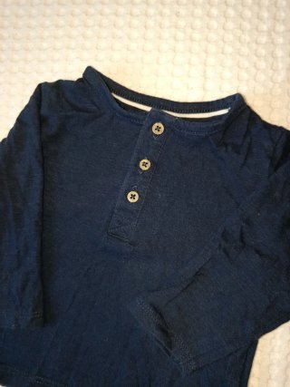 Camiseta bebé 9 meses azul