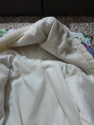 Giacca donna pelliccia bianca
