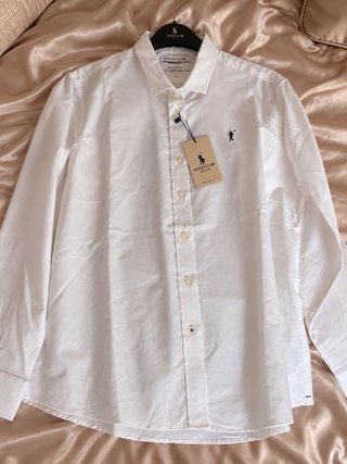Camisa Polo Club Blanca Mujer Talla L