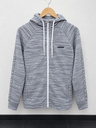 Chaqueta Adidas gris con capucha