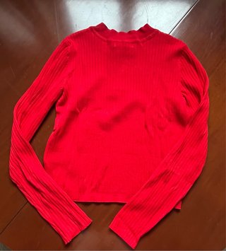 Jersey rojo niña cremallera