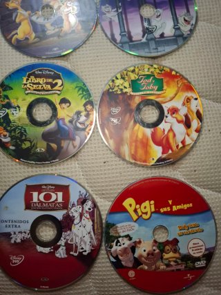 Lote 6 DVDs Disney Clásicos