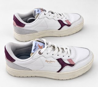 Zapatillas Pepe Jeans Mujer Blancas y Moradas