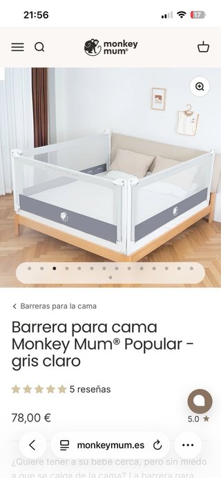 Barreras de seguridad para cama