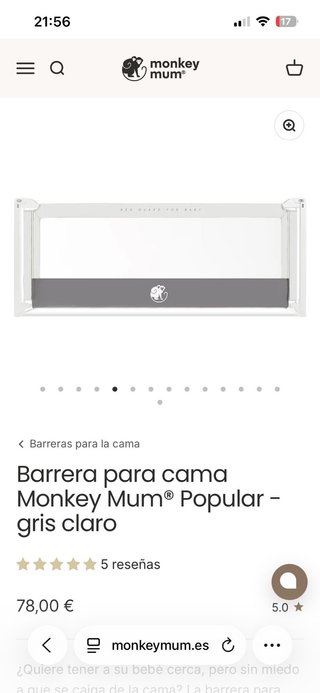 Barreras de seguridad para cama