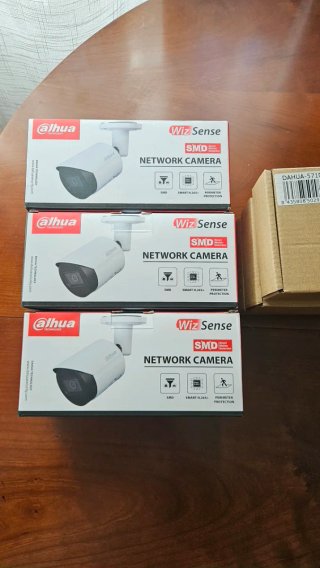 3 Cámaras Dahua tipo Bullet DH-IPC-HFW2441S-S 4MP