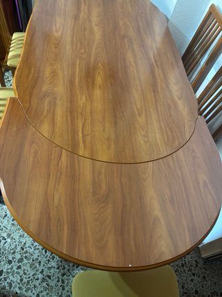 Mesa comedor y 6 sillas madera