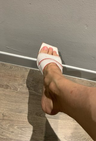 Sandalias Muxart Mujer Blancas y Rojas