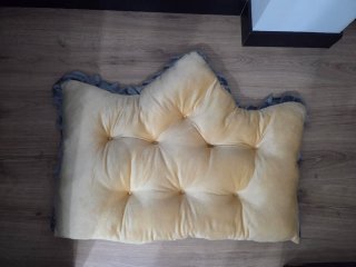 Cojín cabecero cama corona