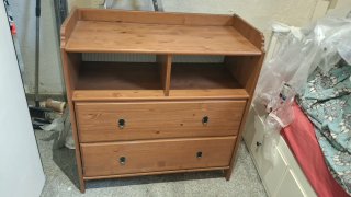 CONJUNTO de muebles LEKSVIK de pino macizo