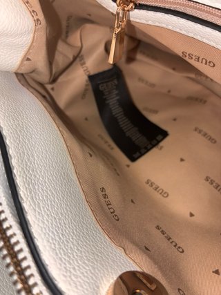 Bolso Guess Becca Satchel Blanco NUEVO