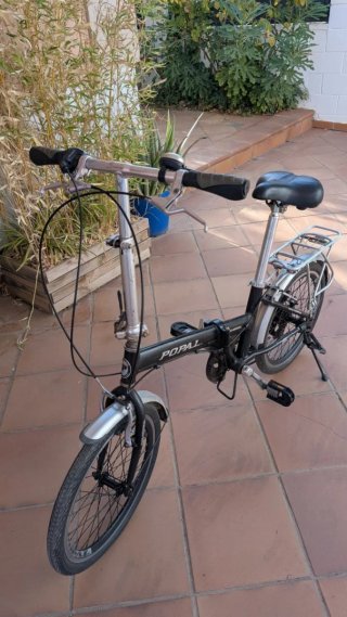 Bicicleta Plegable Popal Negra