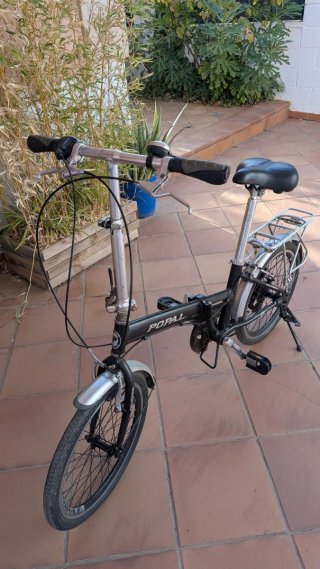 Bicicleta Plegable Popal Negra