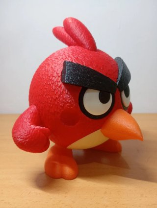Figura Pájaro Rojo Decorativa