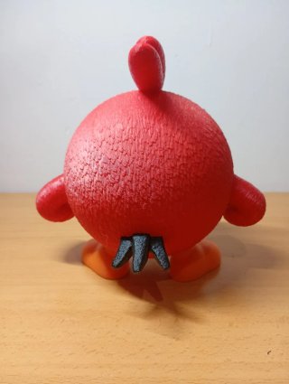 Figura Pájaro Rojo Decorativa