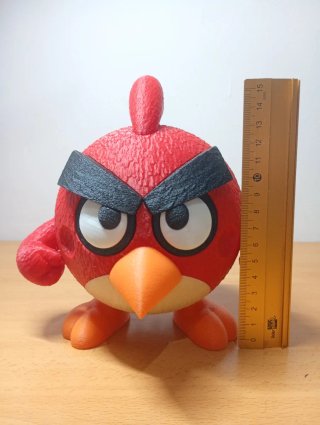 Figura Pájaro Rojo Decorativa