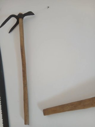 2 azadas vintage para campo