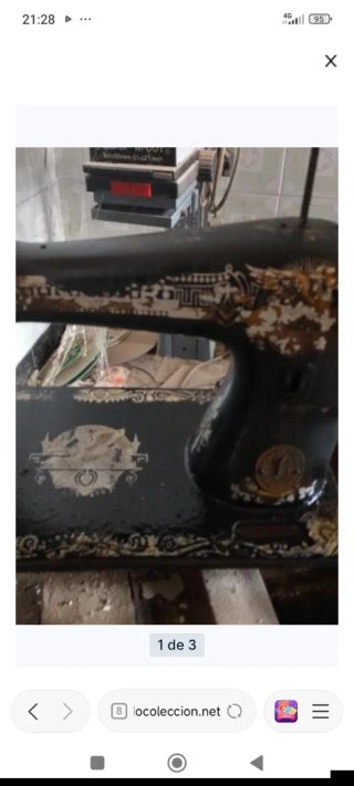 Máquina de coser Singer antigua