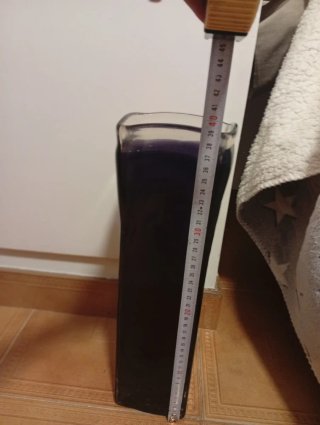 Jarrón grande cristal morado