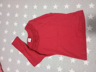 Camiseta Panda 2 años y roja manga larga